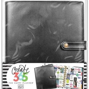 NWOT BIG Happy Planner Deluxe Cover - Black